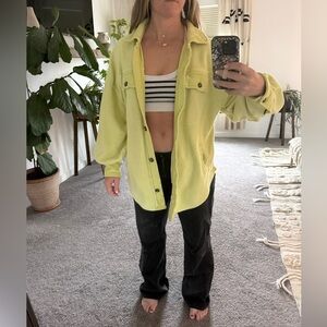 Free people oversized lime ruby jacket